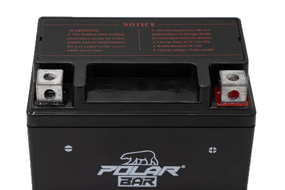 12V 4Ah Polar Bär AGM Starterbatterie | Akku für Motorrad, Roller & ATVs pilt 2