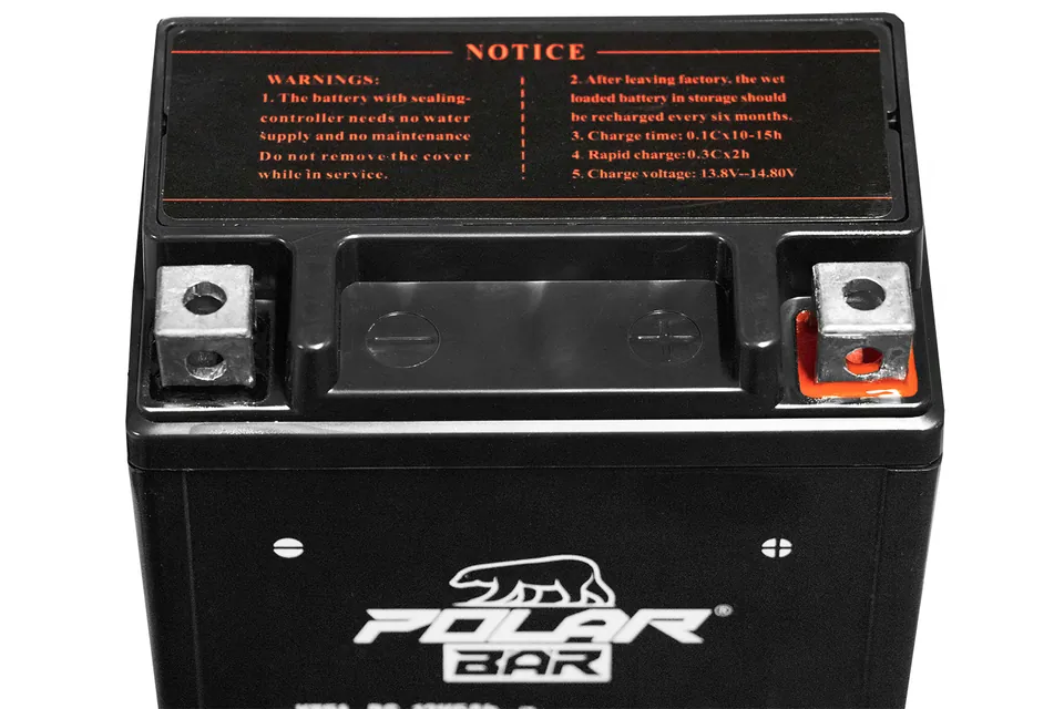 12V 5Ah Polar Bär AGM Starterbatterie | Akku für Motorrad, Roller & ATVs pilt 2