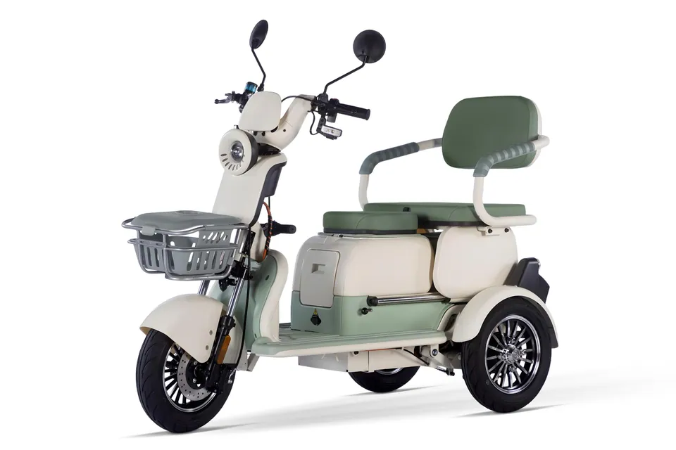 Geco CX2 Dreirad Scooter R120 Elektro Roller Mobil 1200W 60V pilt 4