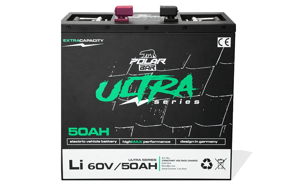 Polar Bär LiFePO4 Lithium Batterie Ultra Serie 60V 50Ah mit BMS App