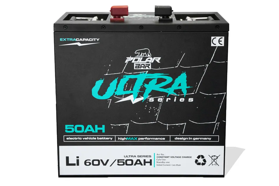 Polar Bär LiFePO4 Lithium Batterie Ultra Serie 60V 50Ah mit BMS App pilt 2