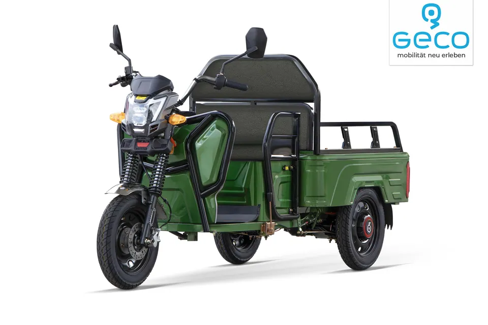 Geco Moto Truck P10 Dreirad Motorrad Cargo TUK TUK Kipper 72V