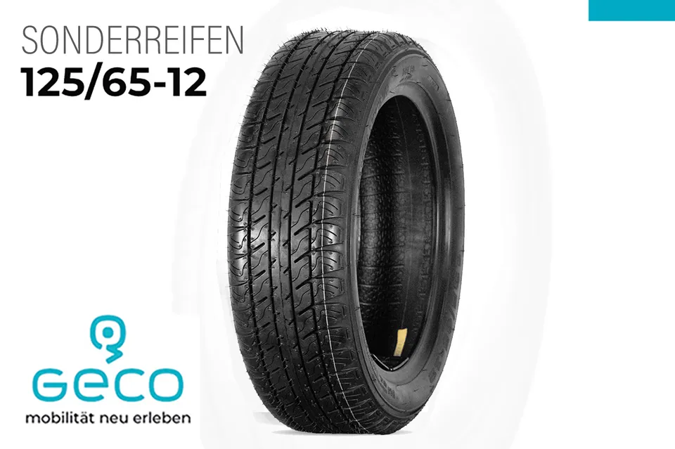 GECO Sonderreifen 125/65-12 Zoll Reifen für Kabinenroller