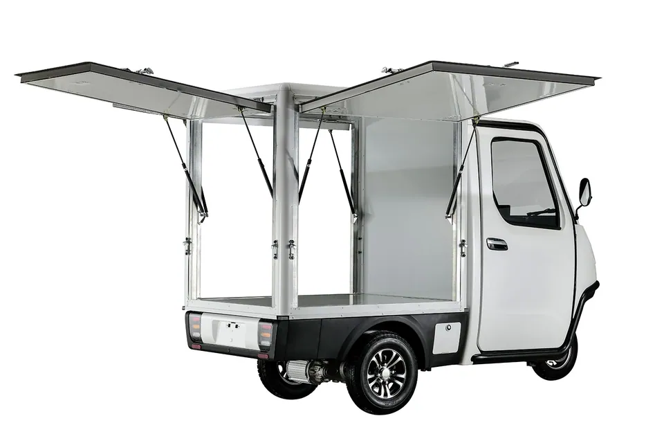 EEC Elektroauto Geco Flexi Food Truck gXC inkl. LiFePO4 Koffer-Box pilt 12