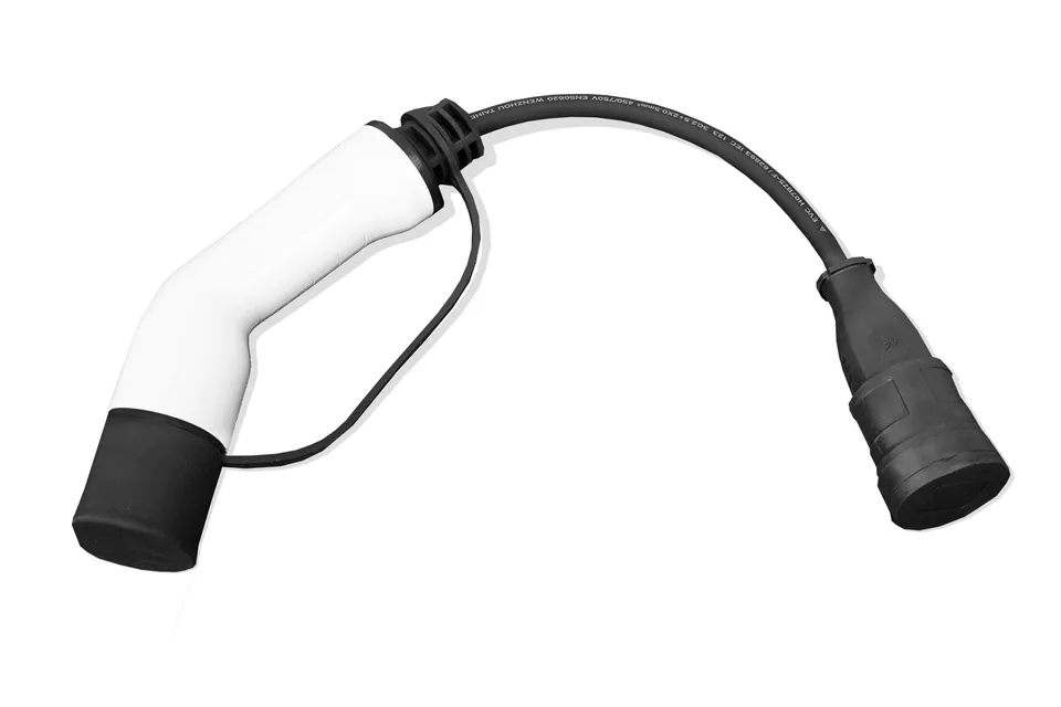 Geco Adapterkabel 1-Phasig 230V 16A Typ 2 auf Schuko Stecker pilt 2