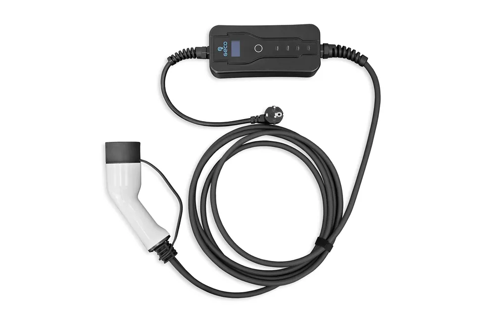 Geco EV Ladegerät 1Ph 230V 16A Typ 2 auf Schuko mit LED Display pilt 2