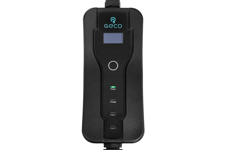 Geco EV Ladegerät 1Ph 230V 16A Typ 2 auf Schuko mit LED Display pilt 5