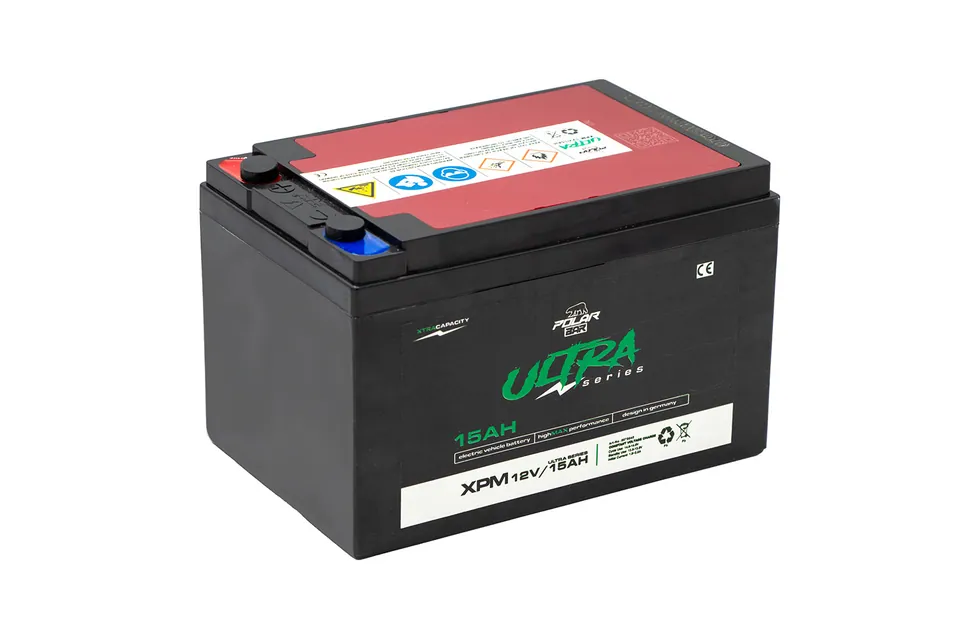 Polar Bär Batterie Ultra Serie XPM 12V|15Ah AGM Passend für Elektro Fahrzeuge pilt 3